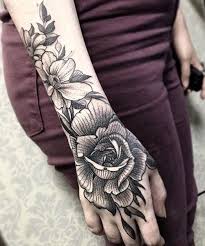 Great Placement Of Floral Wrist Tattoos For Girls Love Life Fun Hand Tattoos Full Hand Tattoo Hand Tattoos For Women
