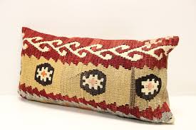 A lumbar pillow is a type of pillow designed. Vintage Kilim Lumbar Pillow Cover 8779