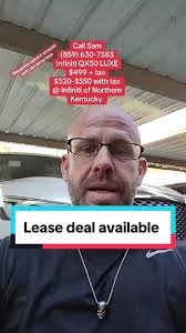 Lease deal alert! 2024 Infiniti QX50 LUXE@Sam Cottongim #theleaseguy  #leasedeals #leasing #newcar #carshopping #infiniti #QX50