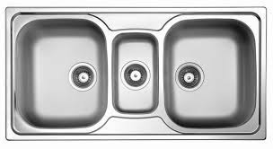 Check spelling or type a new query. Triple Bowl Kitchen Sink Sky 550 Elleci Without Drainboard Stainless Steel Overmount