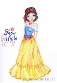 Snow White Disney Glamour Design Drawn By Luliet Top Model Malen Topmodel Topmodel Zeichnen