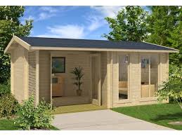 Bzb Log Cabin Kit Pool Or Garden House 16 9 X 11 10 164 Sq Ft 1 3 4 Walls Backyard Guest Houses Backyard Cottage Tiny House Kits