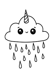 Cloud coloring pages feature the elegant and lofty fluffy clouds for your kids to color. Coloring Pages Raining Cloud Coloring Page