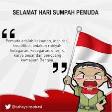 Untuk memperingati hari sumpah pemuda ini, maka aplikasi adalah berisi kumpulan kata kata penyemangat tentang sumpah pemuda yang dapat digunakan untuk dibagikan di sosial media maupun aplikasimessenger. Contoh Kata Kata Dan Gambar Hari Sumpah Pemuda 28 Oktober Dan Sejarahnya Bospedia