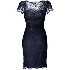 Emilio Pucci Draped Lace Overlay Dress In New Navy 2 015 Found On Polyvore Fashion Navy Blue Lace Cocktail Dress Lace Blue Dress