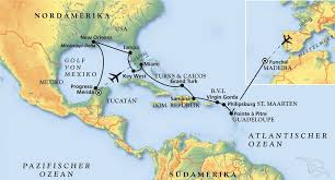 Geographische breite / geographische länge : Kurs Karibik Florida Kreuzfahrt Mit Artania