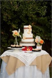 Burlap And Lace Wedding Ideas Wedding Cake Table Lace Weddings Rustic Vintage Wedding