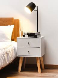 Ships free orders over $39. Amazon Com Taohfe Nightstand Bedroom White Beside Table Made Of Mdf Night Stand With 2 Drawers End Table For Bedroom Living Room Salon Office Kitchen Dining
