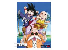 Vertical Poster With Kid Goku Krillin And Master Roshi From Dragon Ball Anime Series High Quality Print On T Dragon Ball Magazines For Kids Anime Dragon Ball
