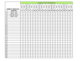 Check out our 43 free attendance sheet templates. Attendance Sheets 2020 2021