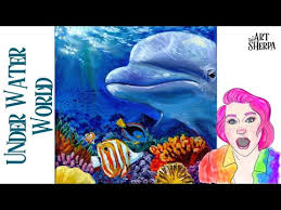 'coral reef watercolor painting' by redfinchdesigns. Tagged 3 Hoot The Art Sherpa