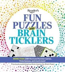 This is good to improve memorizing skills. Reader S Digest Fun Puzzles And Brain Ticklers Reader S Digest Editor 9781621455653 Blackwell S