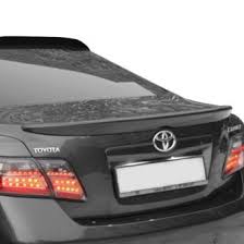 Spoilers are usually standard equipment on sports cars. 2007 Toyota Camry Spoilers Custom Factory Lip Wing Spoilers