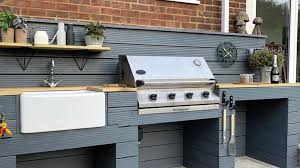 If you have a setting like this. Diy Fans Make Grey Outdoor Kitchen In Their Back Garden And It Looks Amazing Gardeningetc