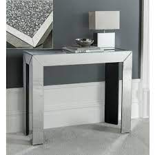 Enjoy free shipping & browse our great selection of sleek and streamlined, this console table brings a dash of contemporary style to your living room or. Diamond Surface Mirrored Console Table Glass Mirrored Furniture