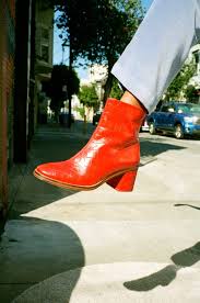 Cybil Boot Red Glossed Croc Boots Red Crocs Red Boots