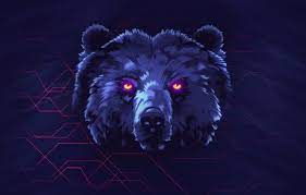 Cute neon animal print wallpapers and background images for all your devices. Wallpaper Bear Background Face Neon Animals James White Synth Retrowave Synthwave New Retro Wave Madeinkipish Futuresynth Sintav Retrouve Outrun By James White Images For Desktop Section Minimalizm Download