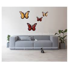 Scatter fluttering butterflies wall decals around the bedroom. Multicolor Home Art Decoration Metal Butterfly Wall Decor China Craft And Metal Crafts Price Made In China Com