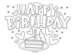 They make great happy birthday cards, and the recipient can proudly display them on the fridge! Happy Birthday Coloring Page By Mrs Arnolds Art Room Tpt
