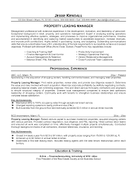 leasing resume examples - Kleo.beachfix.co
