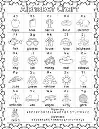 Free Colorful Alphabet Chart Black White Version Included Too Alphabet Charts Abc Chart Alphabet