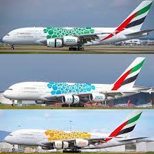 all three expo 2020 liveries on the emirates a380 s megaaviation photographer livres de lettres twisty noodle