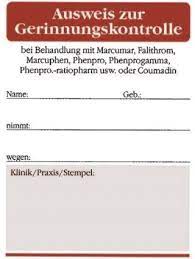 Marcumar ausweis bestellen meda : Infos Zu Gerinnungshemmer Marcumar Herzstiftung