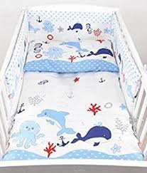 Kinderbettwasche 2 Tlg 90 X 120 Cm Bettwasche Bettset Babybettwasche Motiv Fische Wal Delphin Blau Werbung Kinderbettwasche Babybetten Bett Ideen