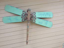 Dragonfly Made From Ceiling Fan Blade Fan Blade Art Ceiling Fan Art Ceiling Fan Crafts