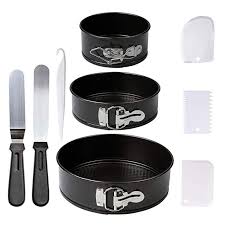 Read our comprehensive guide, and learn more about top products, find pros and cons, plus much more. 4 7 9 Springform Cake Pan Non Stick Round Bakeware Cake Pan 2 Icing Spatula 3 Icing Smoother Review Springform Pan Cake Cake Pans Round Bakeware