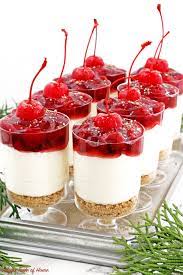 These No Bake Cherry Cheesecake Parfaits Are Not Only Beautiful But They Are Delicious Perfec No Bake Cherry Cheesecake Parfait Desserts New Year S Desserts