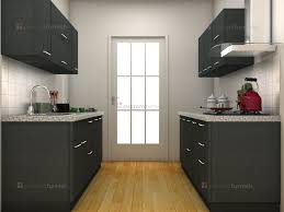 grey modular kitchen design morden