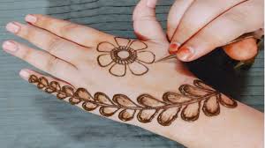 Very Easy Simple Mehndi Design Back Hand New Flower Bail Mehndi Design Mehndi Desain Henna Mehndi Designs