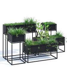 Kronos Planters 3d Model House Plants Decor Planters Small Gardens