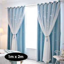 Living room curtains and drapes blue. Window Curtain Hollowed Out Stars Shading Curtain Drape Purdah For Home Living Room Bedroom Walmart Canada