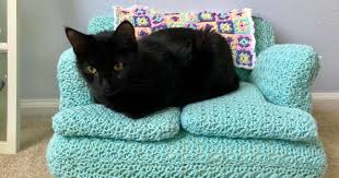 If your cat is getting into all kinds of mischief, it could be because they're looking for a way to entertain themselves. With So Much Free Time People Are Crocheting Tiny Cat Couches For Their Pets