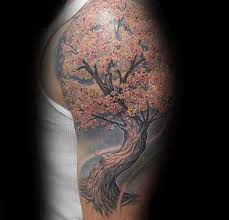 Top 101 Cherry Blossom Tattoo Ideas 2020 Inspiration Guide Cherry Blossom Tree Tattoo Tree Tattoo Men Blossom Tree Tattoo