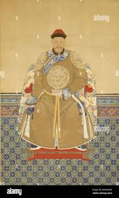 English: Daišan (1583-1648), Nurhaci's second sond and a prince of the Qing  Dynasty. . 17th century. Unknown Daisan Stock Photo - Alamy
