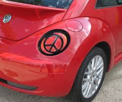 98 05 Vw Volkswagen Beetle Peace Sign Love Paintable Taillight Covers In Black 2 Pc P Vw Beetle Accessories Volkswagen Beetle Accessories Volkswagen New Beetle
