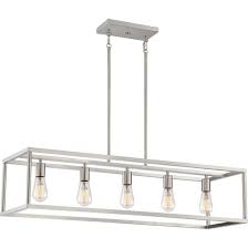 Quoizel soho brushed nickel kitchen island light. Quoizel New Harbor 5 Light 38 Kitchen Island Light In Brushed Nickel Lightsonline Com