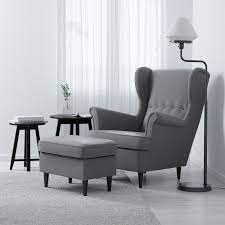 Geschliffen und neu lackiert speziell für die farbe. Strandmon Ohrensessel Nordvalla Dunkelgrau Ikea Deutschland