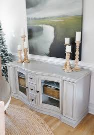Chalk Paint And Dark Wax Buffet Table Makeover Sand And Sisal White Furniture Living Room Furniture Living Room Paint