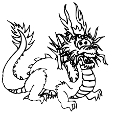Second page of printable dragon coloring for kids. Scary Dragon Coloring Pages Coloring Home