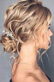 Wedding Hairstyles Every Hair Length Low Bun With Beach Curls Tanyaborisovacom Via Instagram Wedding Hairstyles Thin Hair Short Wedding Hair Medium Hair Styles
