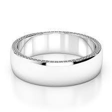 Gold Platinum Diamond Mens Wedding Ring 5 Mm Agdr 1270 Mens Rings Wedding Diamond White Gold Diamond Wedding Rings Diamond Wedding Rings