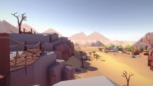 Lowpoly Style Desert Environment Sponsored Spon Desert Style Lowpoly Landscapes In 2020 Desert Environment Environment Low Poly
