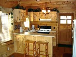 kitchen rustic cabin kitchens lovely on