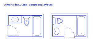 The smallest standard size for bathtubs is 5ft by 2 ½ ft. Bathroom Layouts Dimensions Drawings Dimensions Com