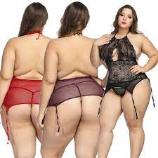 Lady Plus Size Sexy Lingerie Lace Babydoll G-String Thong Underwear  Sleepwear | eBay
