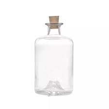 500ml Glass Craft Gin Bottle With Wood